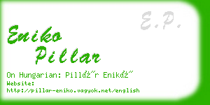 eniko pillar business card